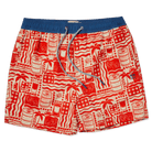 Men's 5 Inch Lined Short - Pourth of July Cream| Happy Hour Happy Hour Short PARTY PANTS 