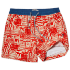 Men's 5 Inch Lined Short - Pourth of July Cream| Happy Hour Happy Hour Short PARTY PANTS 