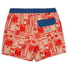 Men's 5 Inch Lined Short - Pourth of July Cream| Happy Hour Happy Hour Short PARTY PANTS 