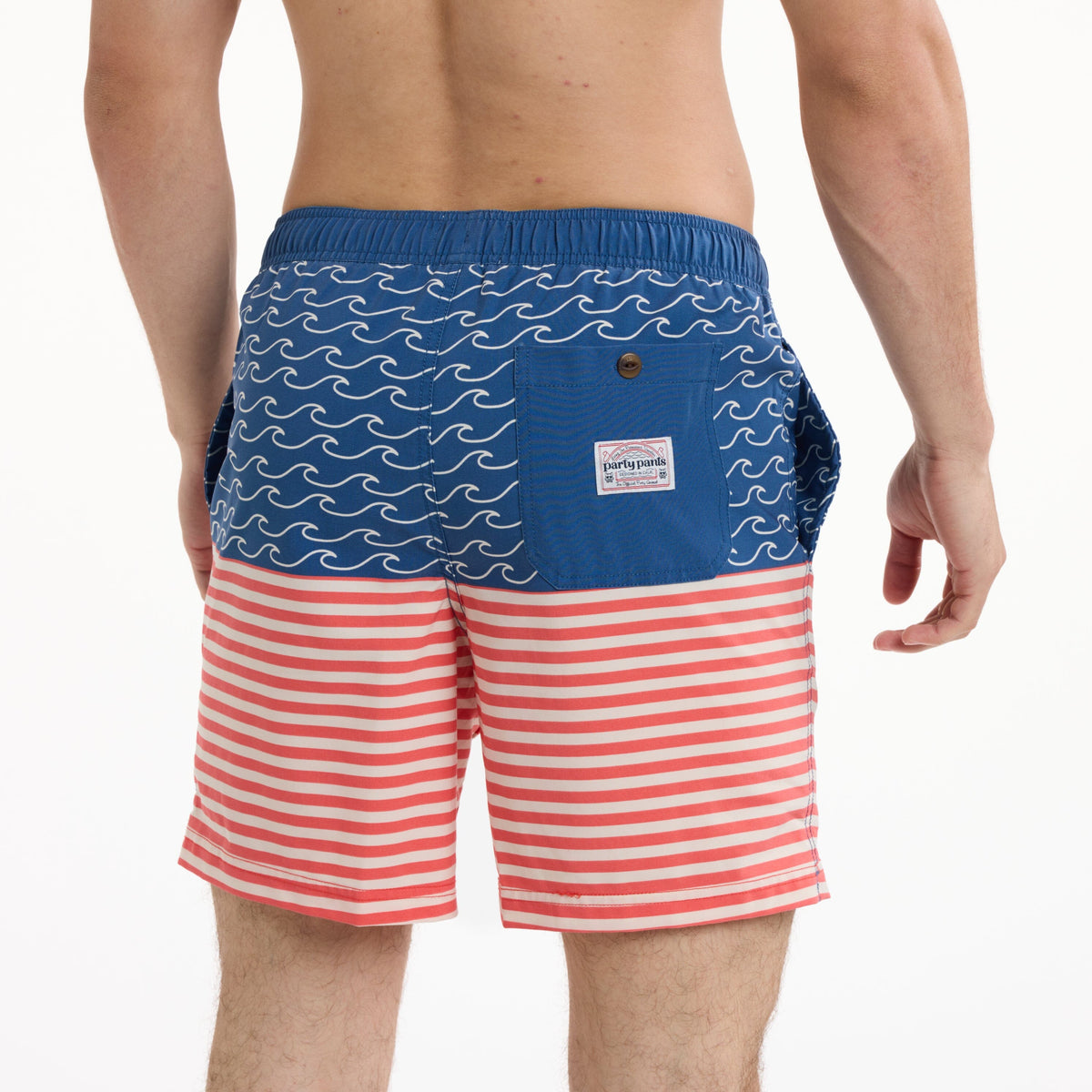 Finner in Red - Men's 5" Party Starter Shorts Party Starter Short PARTY PANTS 