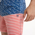 Finner in Red - Men's 5" Party Starter Shorts Party Starter Short PARTY PANTS 