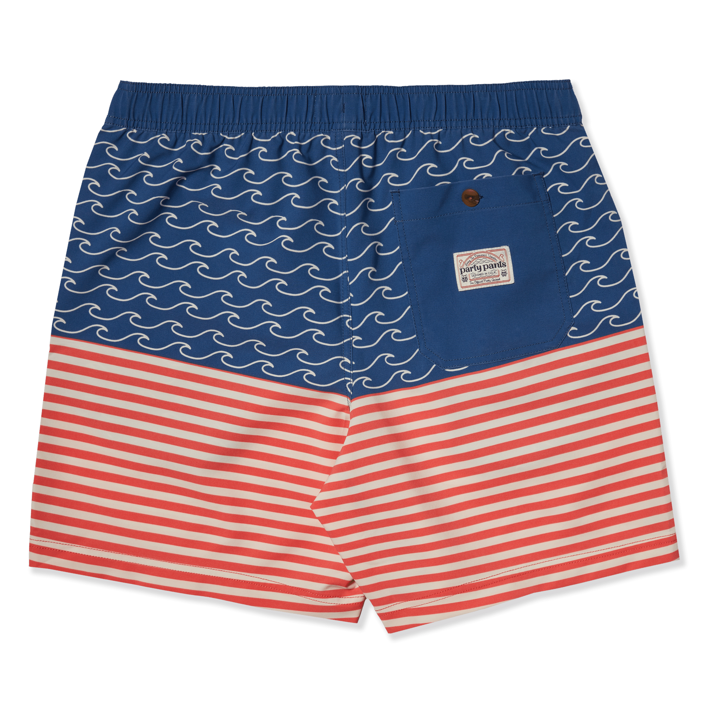 Men's 5 Inch Unlined Short - Finner Red| Party Starter Party Starter Short PARTY PANTS 