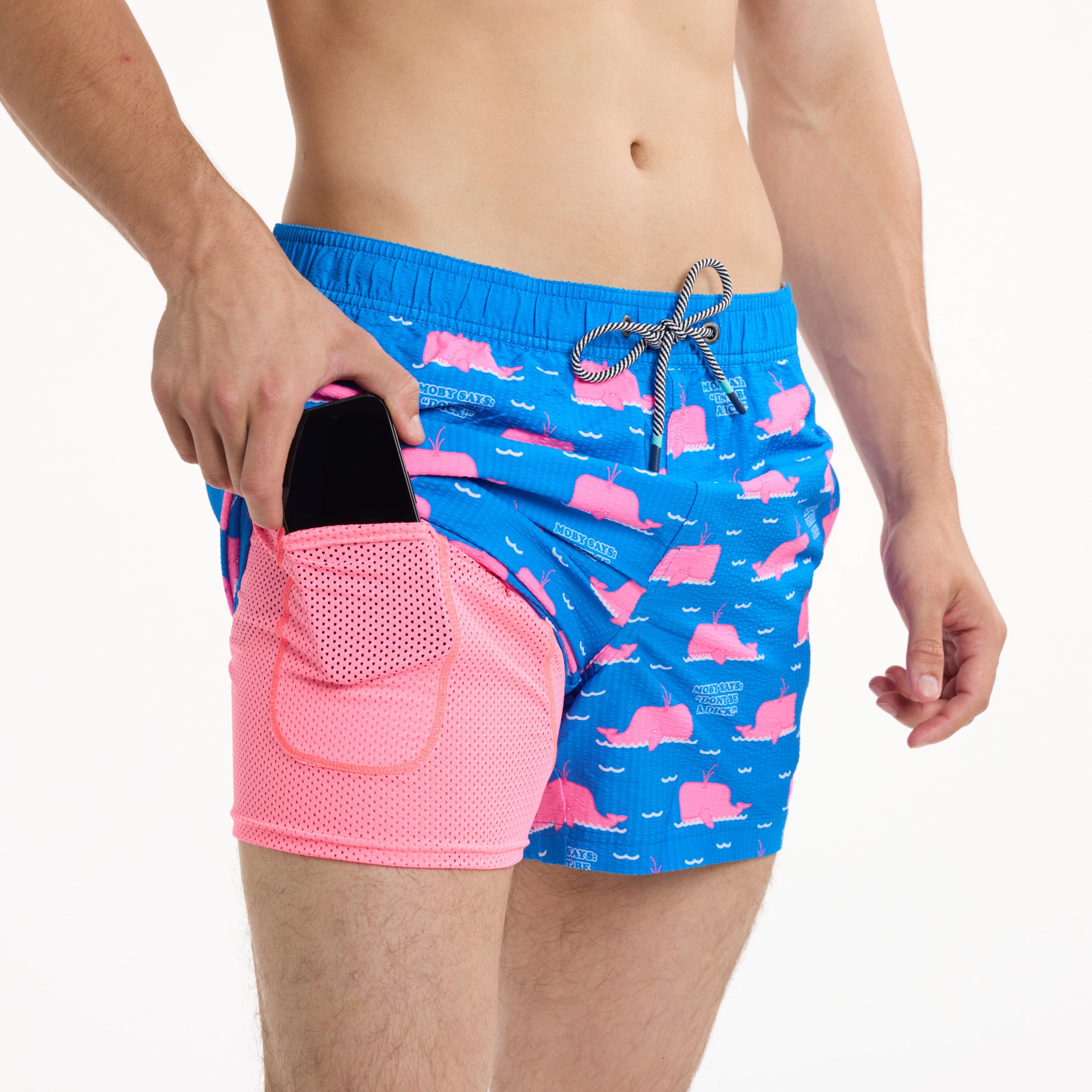 Moby Says What in Blue - Men's 5" Party Starter Shorts Party Starter Short PARTY PANTS 
