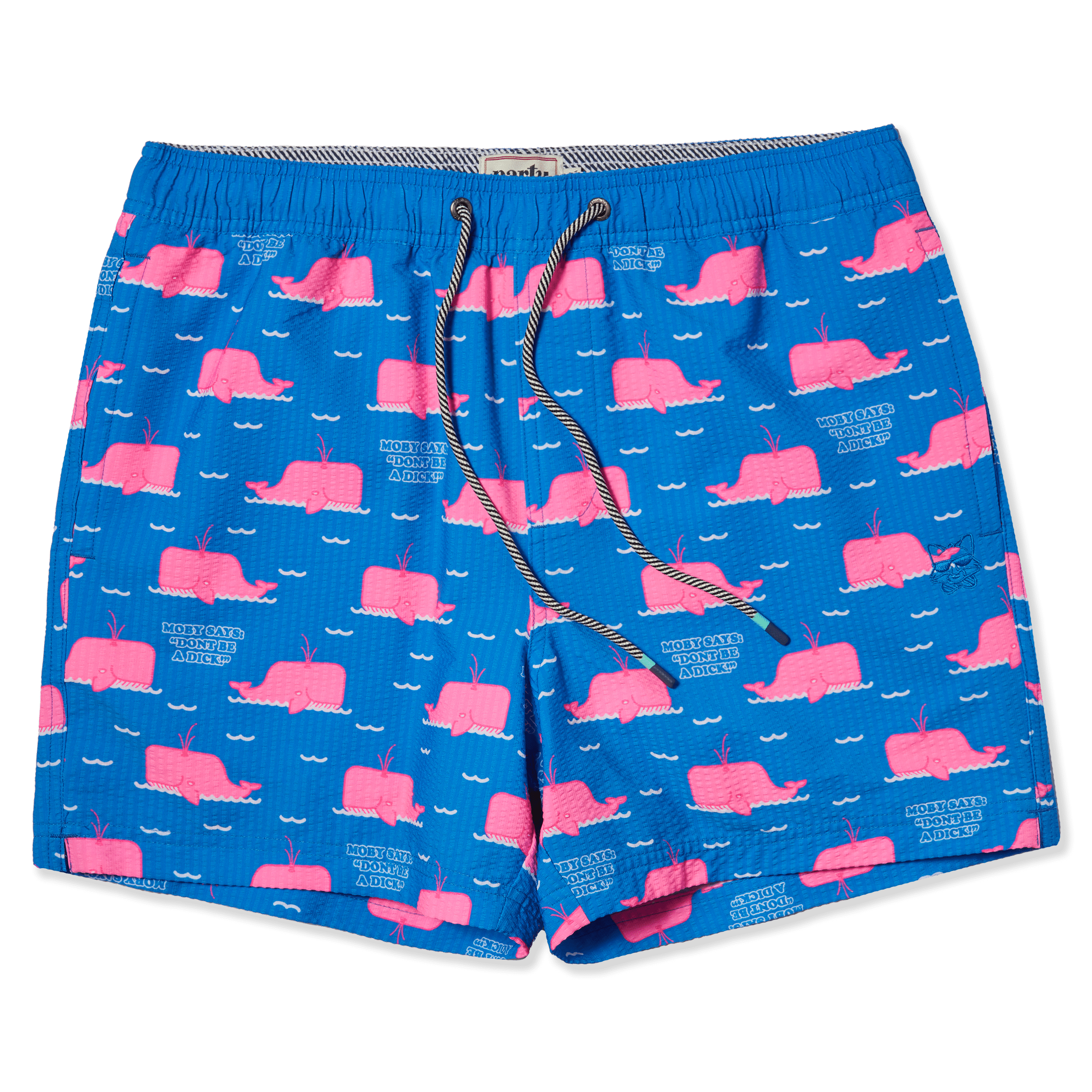 Men's 5 Inch Lined Short - Moby Says What Blue| Party Starter Party Starter Short PARTY PANTS 