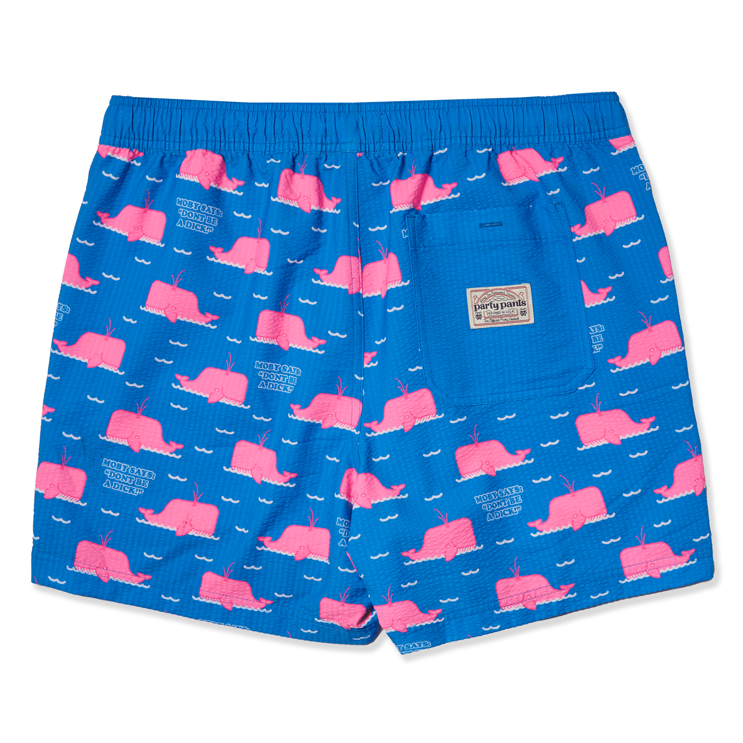 Men's 5 Inch Lined Short - Moby Says What Blue| Party Starter Party Starter Short PARTY PANTS 