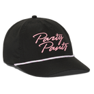 Party Script Black Nylon Dad Hat HATS PARTY PANTS 