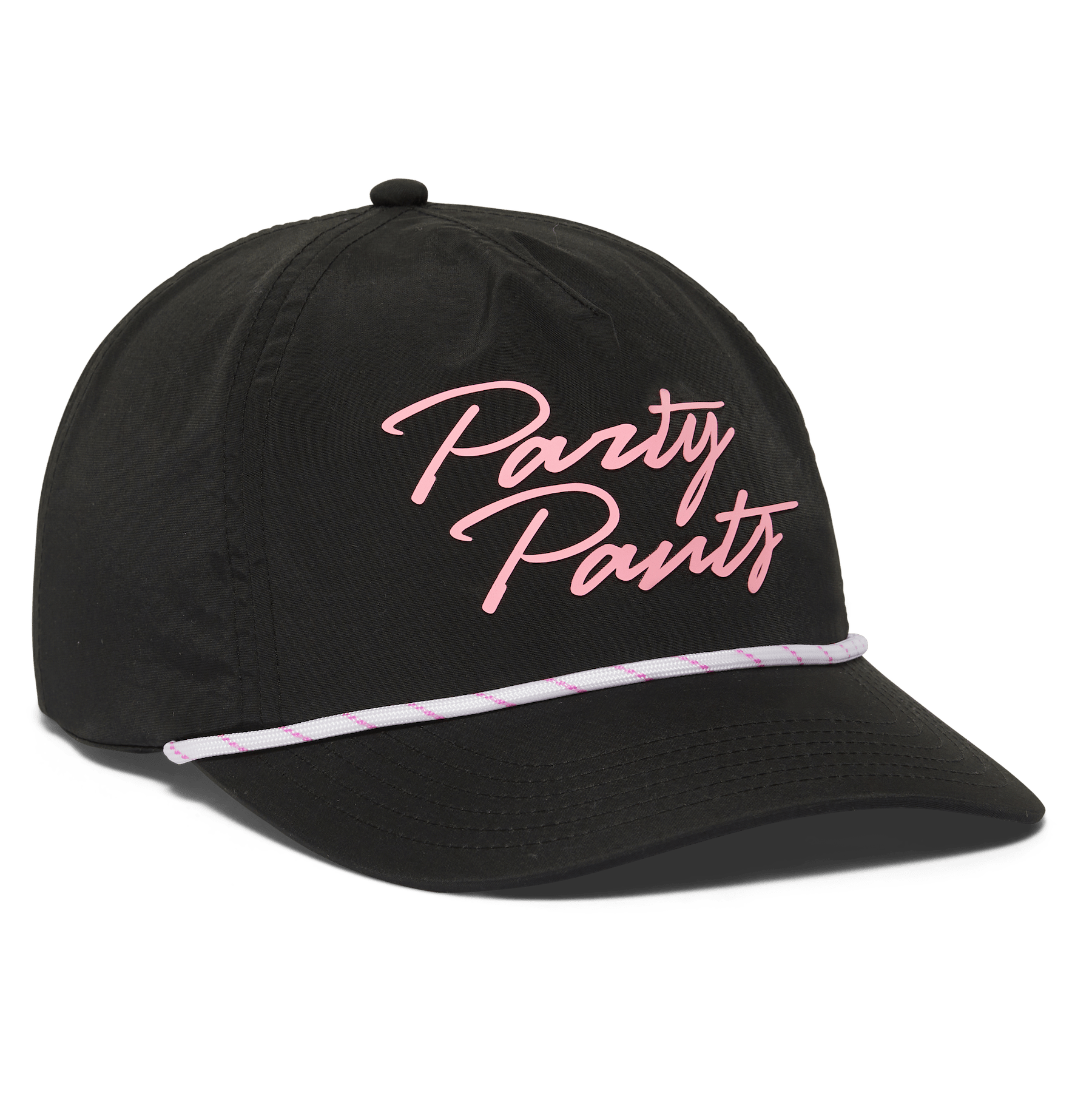 Party Script Black Nylon Dad Hat HATS PARTY PANTS 