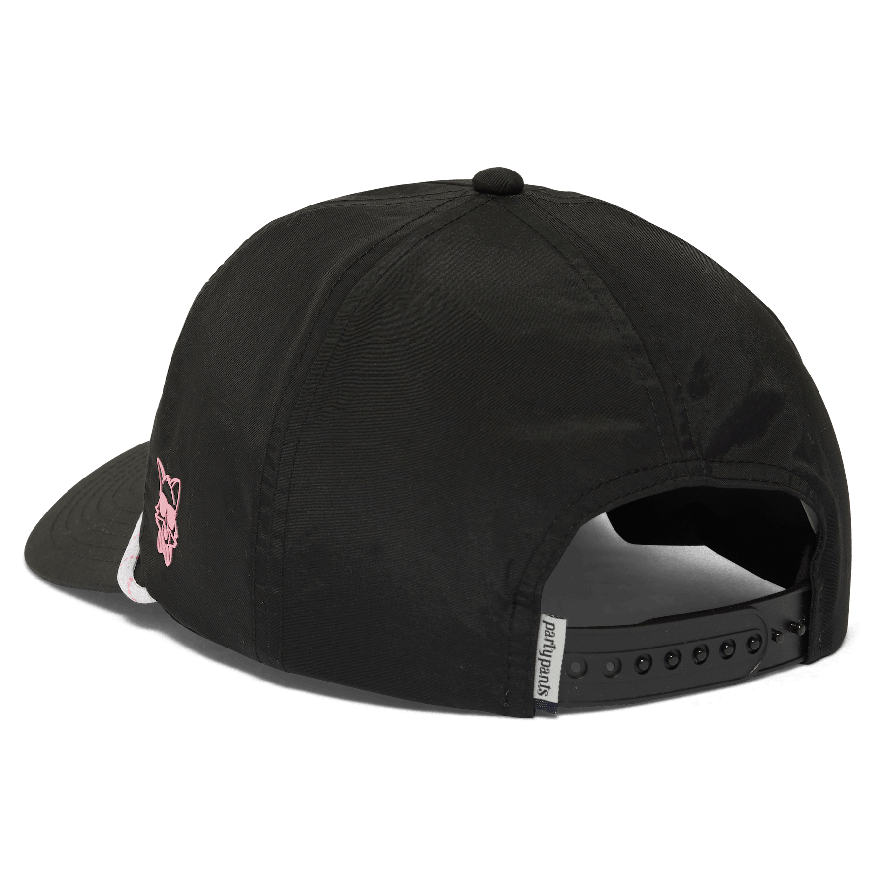 Party Script Black Nylon Dad Hat HATS PARTY PANTS 