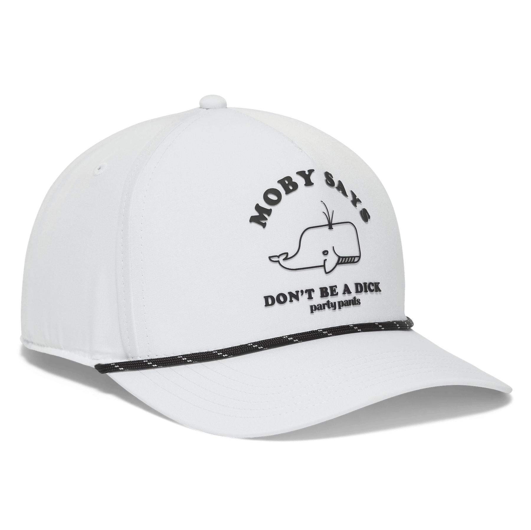 Moby Says White Hat HATS PARTY PANTS 