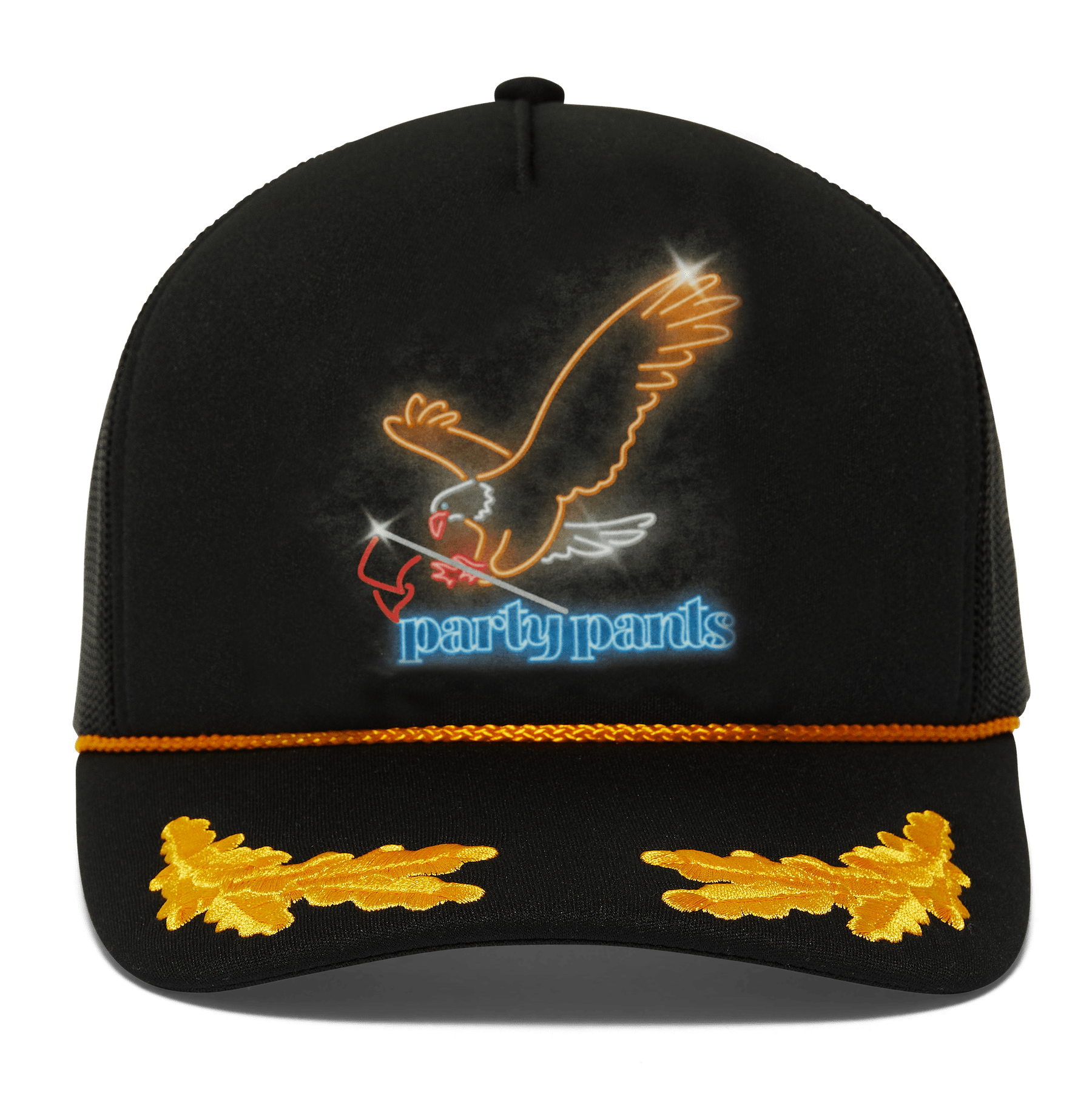 Eagle Black Trucker Hat HATS PARTY PANTS 