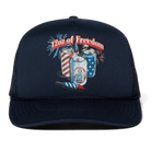 Men's Trucker Hat - 12oz of Freedom Navy Blue Hats PARTY PANTS 