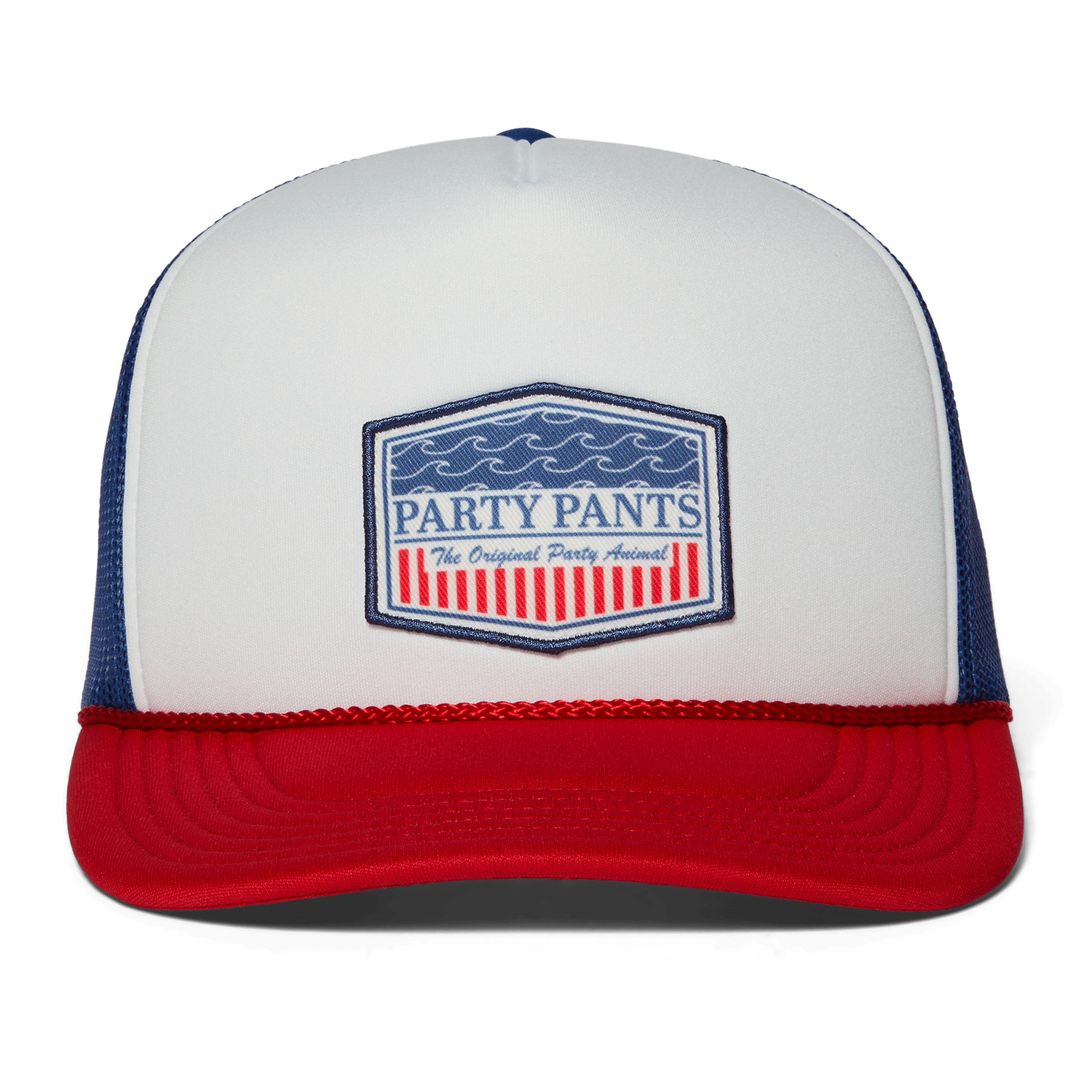 Men's Trucker Hat - Patriotic Red Blue Hats PARTY PANTS 