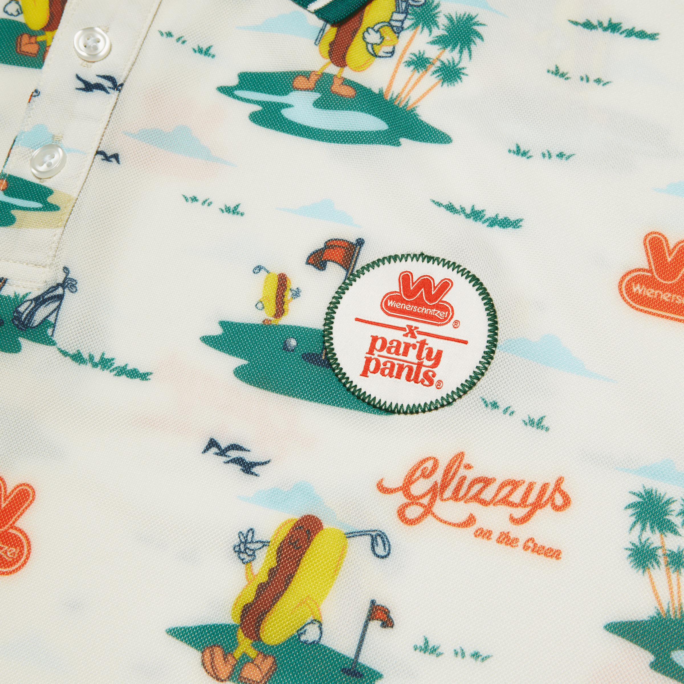 Glizzy On The Green Vintage White Polo Polo PARTY PANTS 