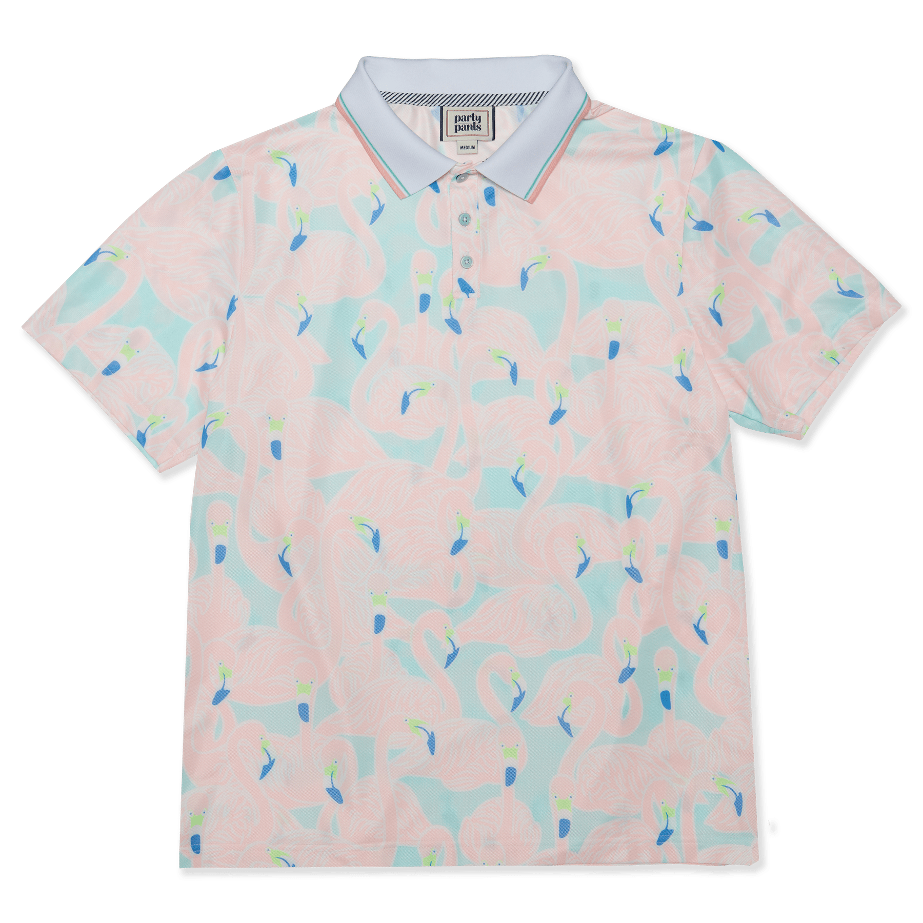 Buncha Mingos Mint Green Polo Shirt POLO PARTY PANTS 