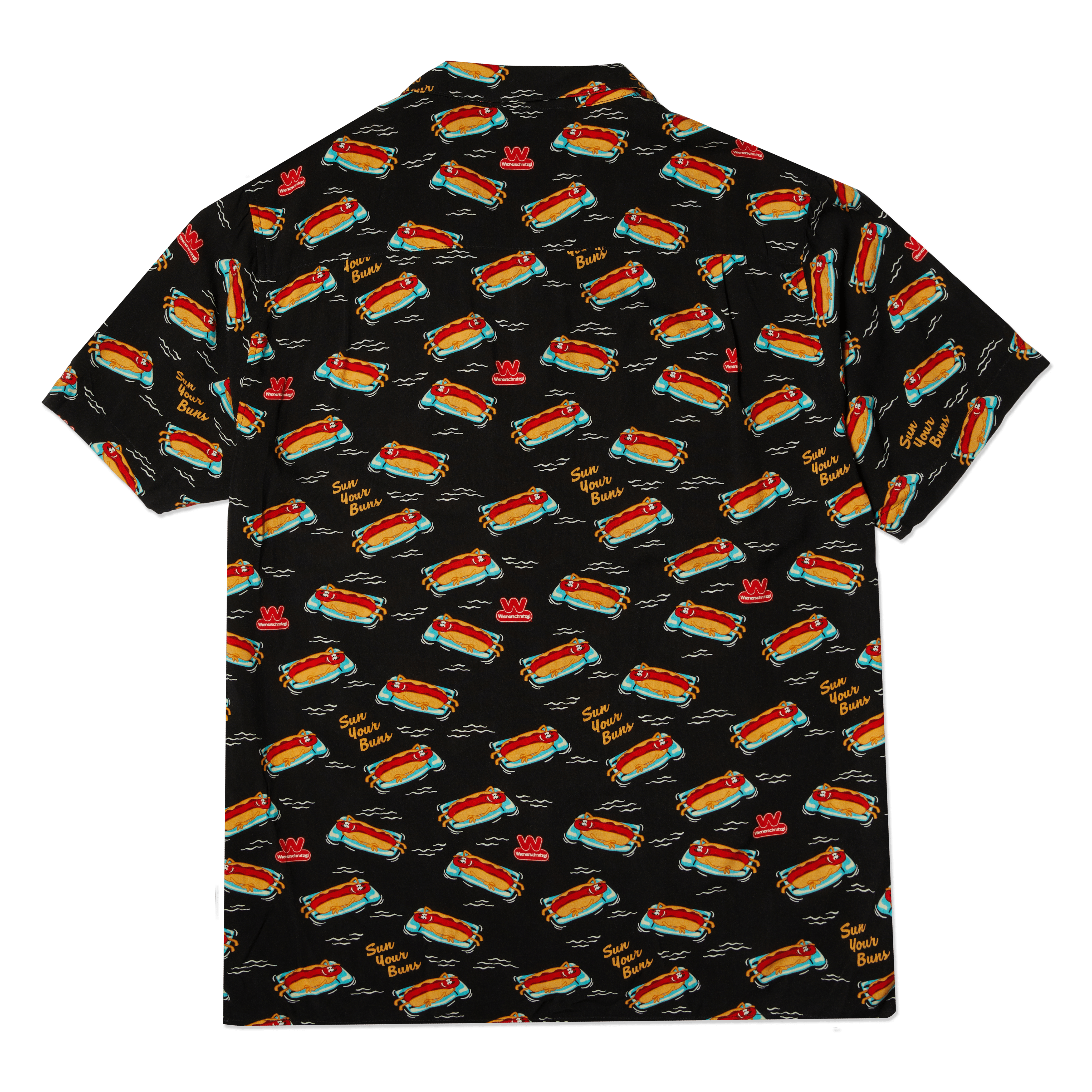 Sun Your Buns Black Camp Shirt Woven PARTY PANTS 