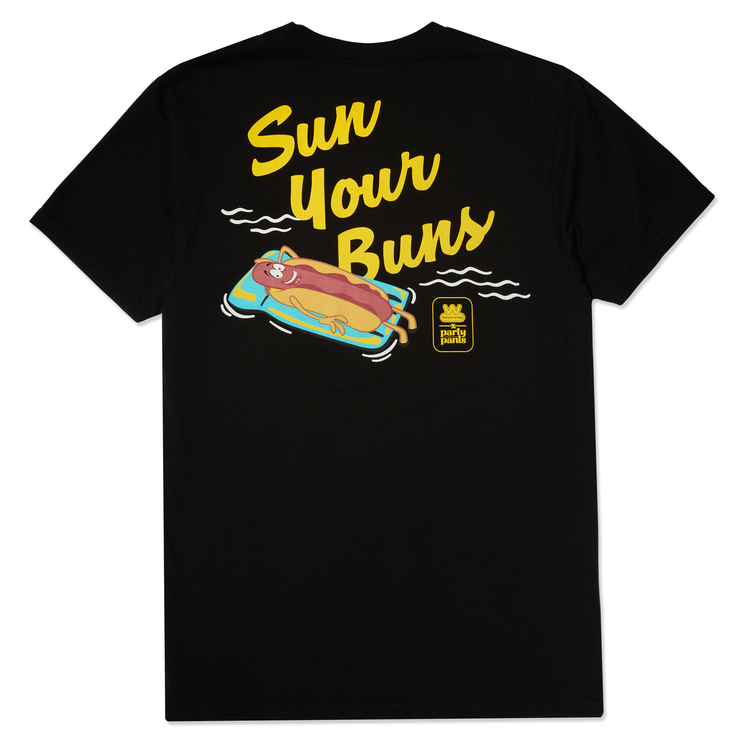 Sun Your Buns Black T-Shirt Tees PARTY PANTS 