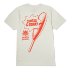 Single And Corny Vintage White T-Shirt Tees PARTY PANTS 