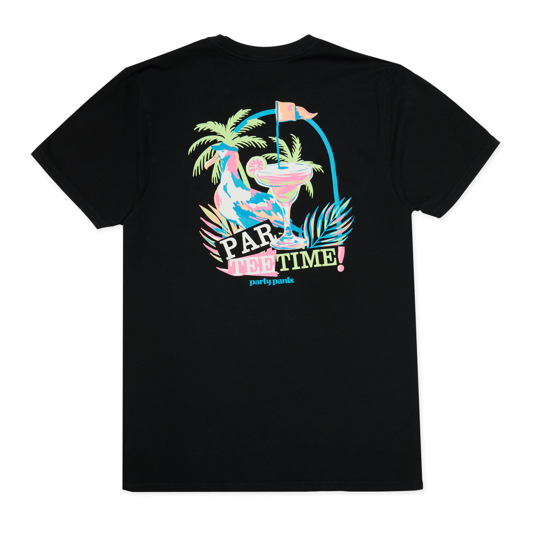 Par-Tee Time Black T-Shirt TEES PARTY PANTS 