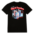Men's Short Sleeve T- Shirt - 120z of Freedom Black TEES PARTY PANTS 