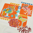 Men's Short Sleeve T- Shirt - Drinko De Mayo White TEES PARTY PANTS 