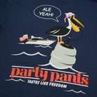 Men's Short Sleeve T- Shirt - Ale Yeah Navy Blue TEES PARTY PANTS 