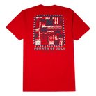 Men's Short Sleeve T- Shirt - Pourth of July Red TEES PARTY PANTS 