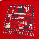 Men's Short Sleeve T- Shirt - Pourth of July Red TEES PARTY PANTS 
