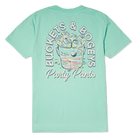 Men's Short Sleeve T- Shirt - Buckets and Bogeys Chalky Mint TEES PARTY PANTS 