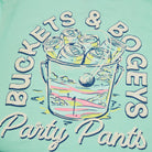 Men's Short Sleeve T- Shirt - Buckets and Bogeys Chalky Mint TEES PARTY PANTS 