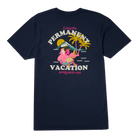 Men's Short Sleeve T- Shirt - Permanent Vacay Navy Blue TEES PARTY PANTS 