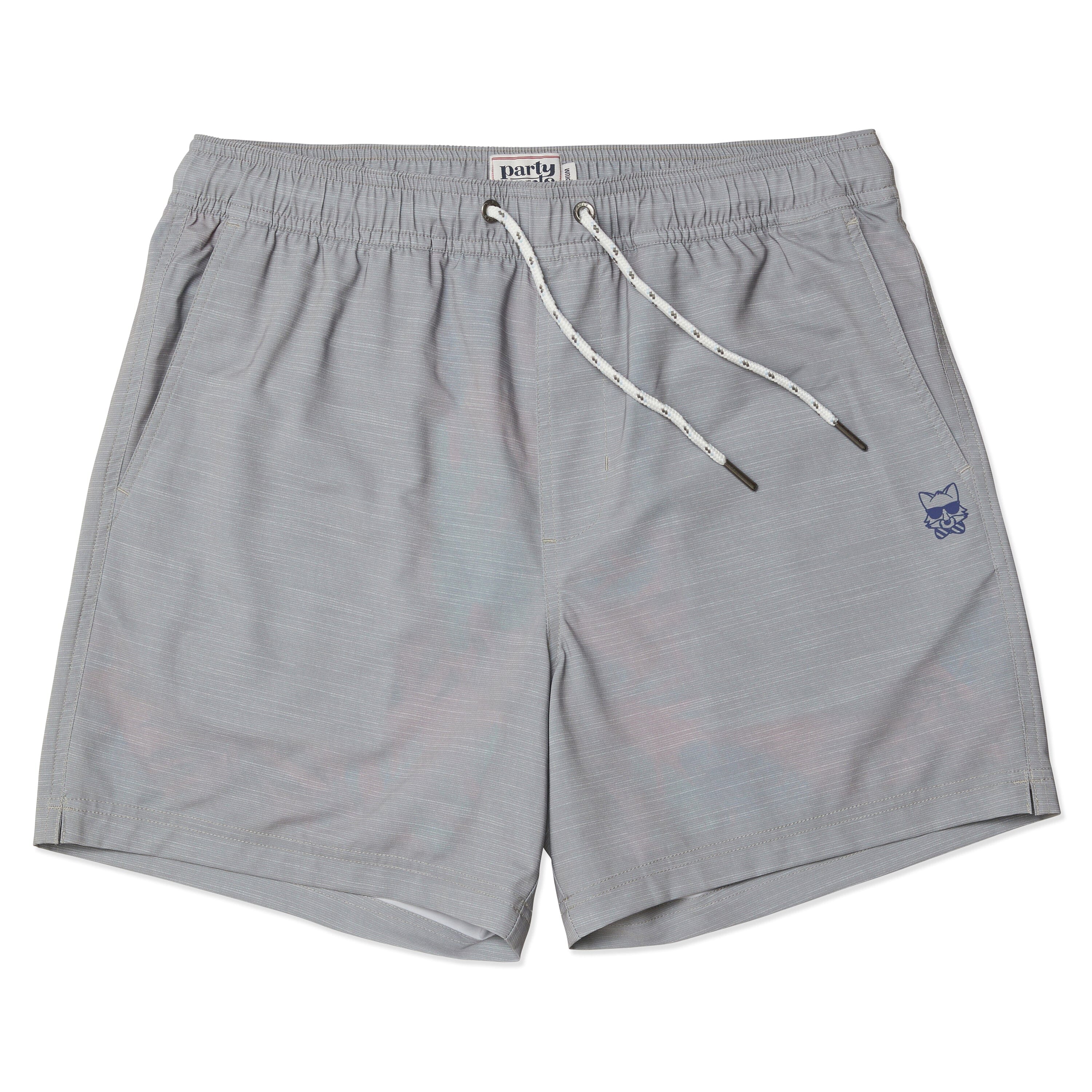 SOLID SPORT LINED SHORT - GREY SPORT SHORTS PARTY PANTS 