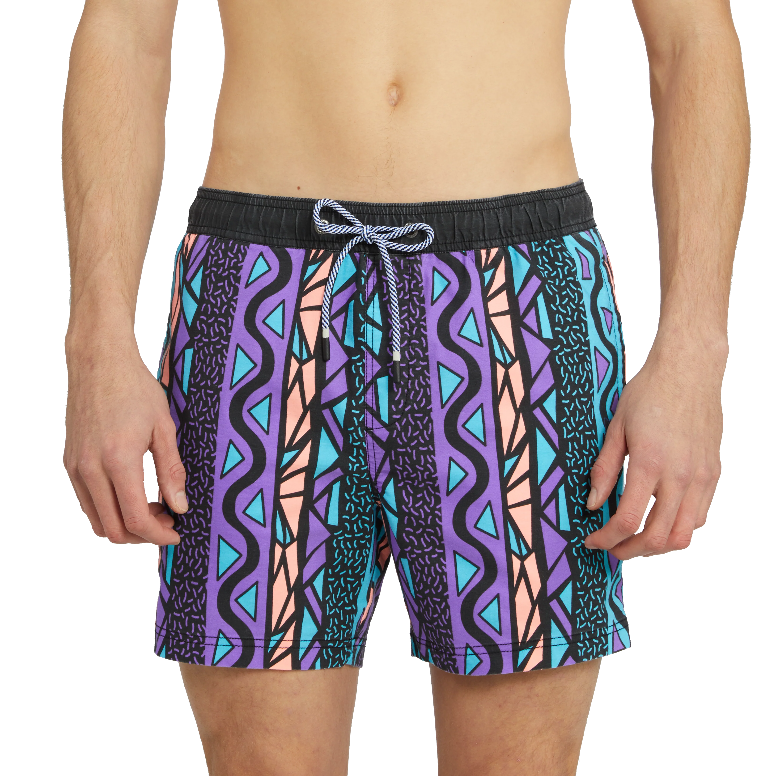 A front view of a guy wearing the Maui Wowie Party Starter Short