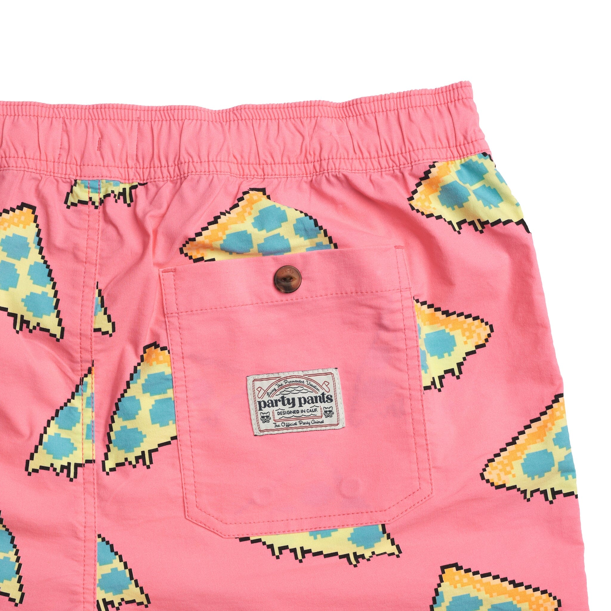 BAKED PARTY STARTER SHORT - PINK PRINTED SHORTS PARTY PANTS 