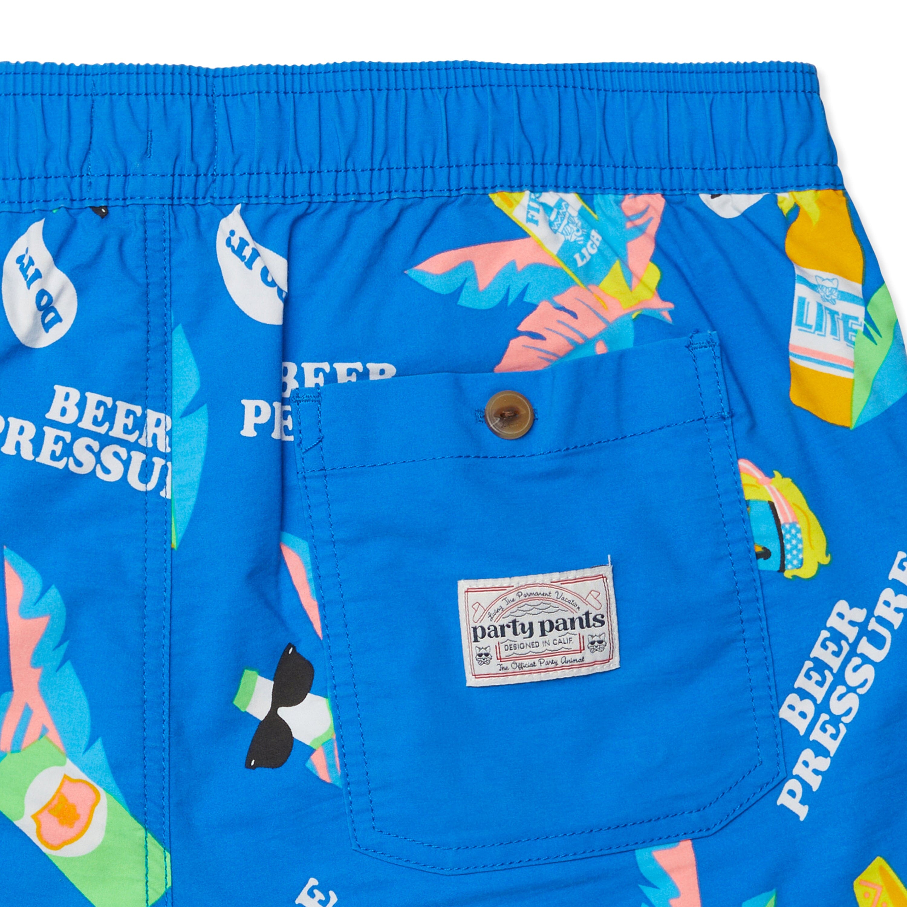 BEER PRESSURE PARTY STARTER SHORT BLUE