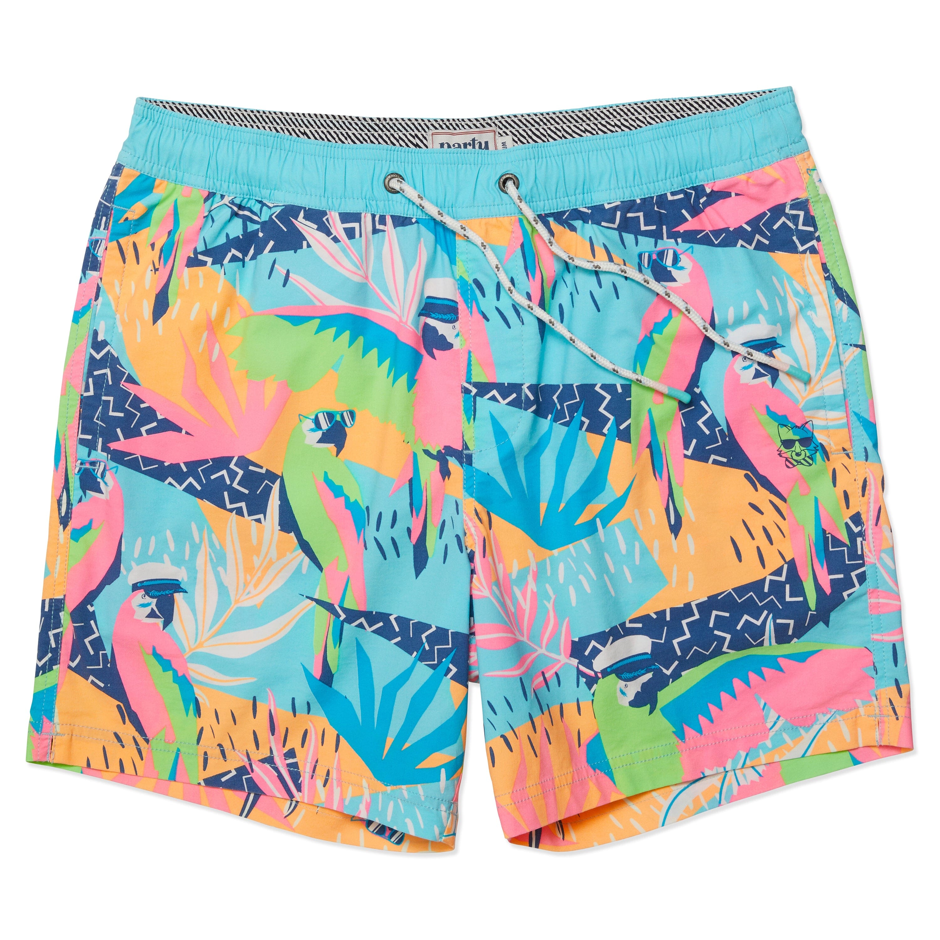 Mens printed hot sale swim shorts