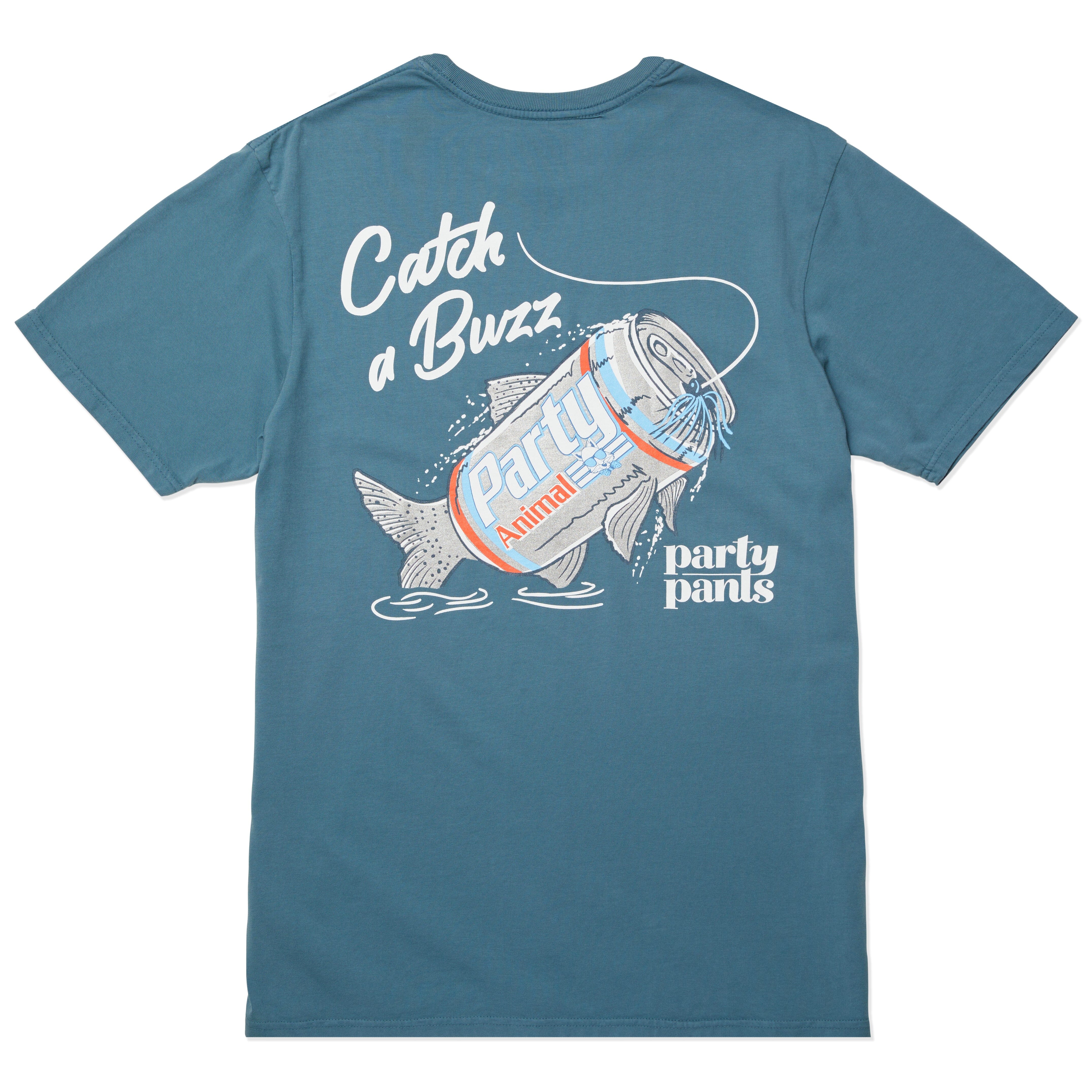 CATCH A BUZZ T-SHIRT - INDIGO BLUE TEE PARTY PANTS 