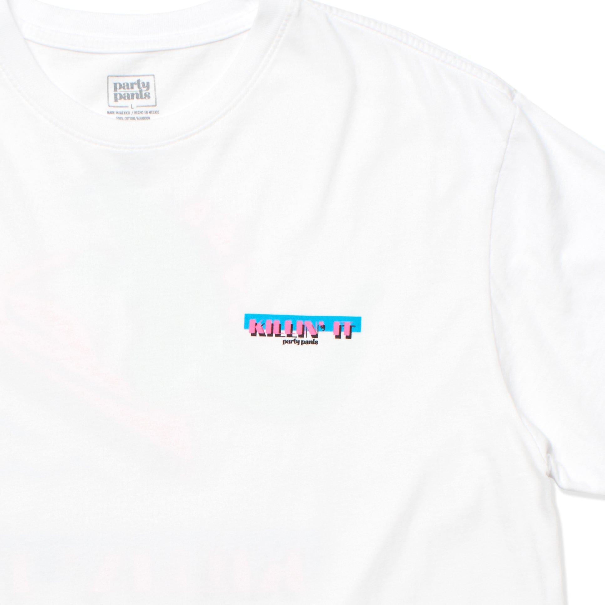 DINO RIPPER T-SHIRT - WHITE TEE PARTY PANTS 