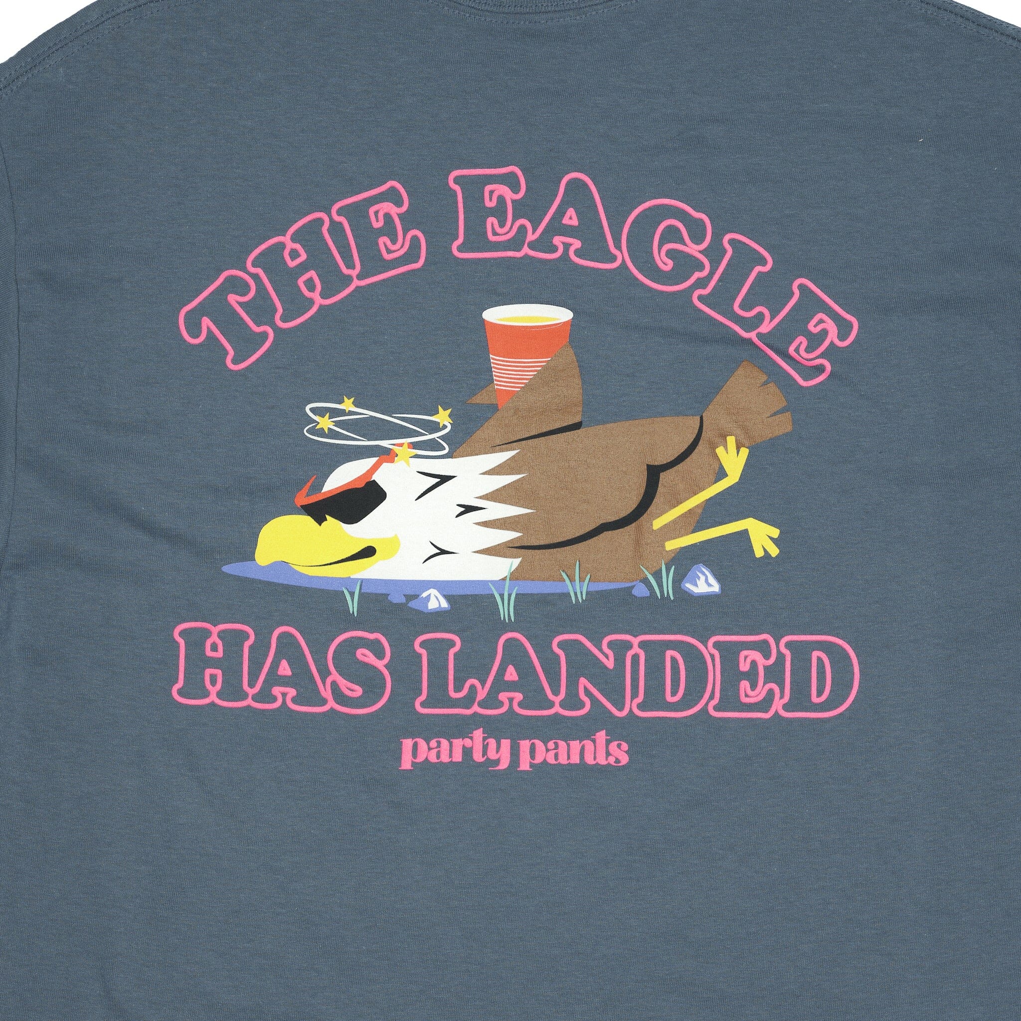 EAGLE HAS LANDED SHORT SLEEVE TEE TEE PARTY PANTS 