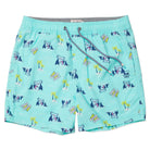 HAMMERTIME PARTY STARTER SHORT - MINT GREEN PRINTED SHORTS PARTY PANTS 