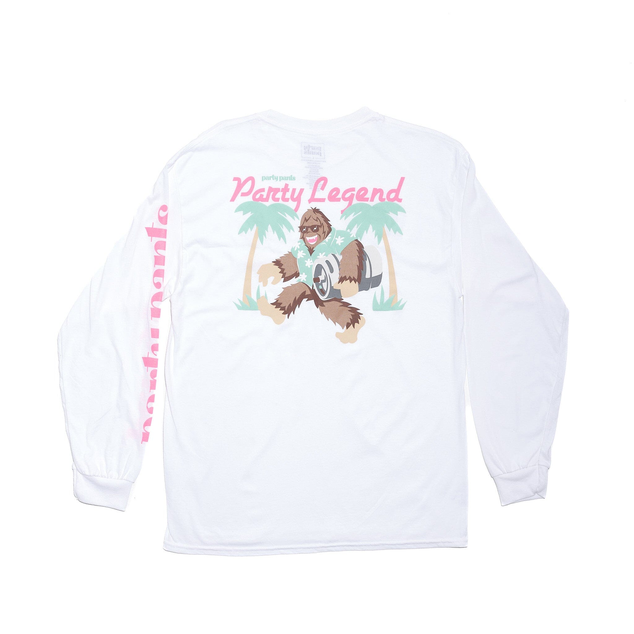 PARTY LEGEND LONG SLEEVE TEE - WHITE LS TEE PARTY PANTS 