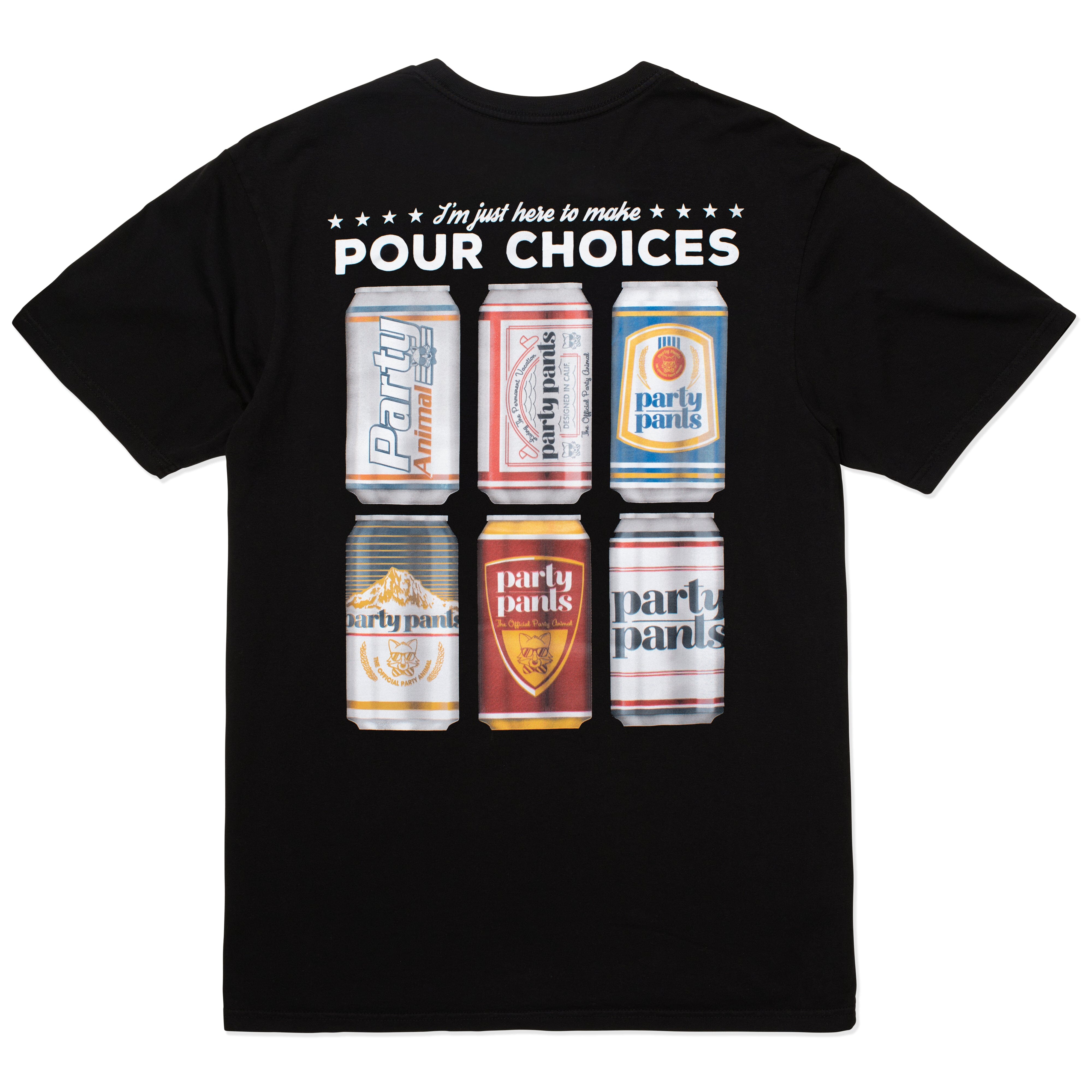 POUR CHOICES TEE - BLACK TEE PARTY PANTS 