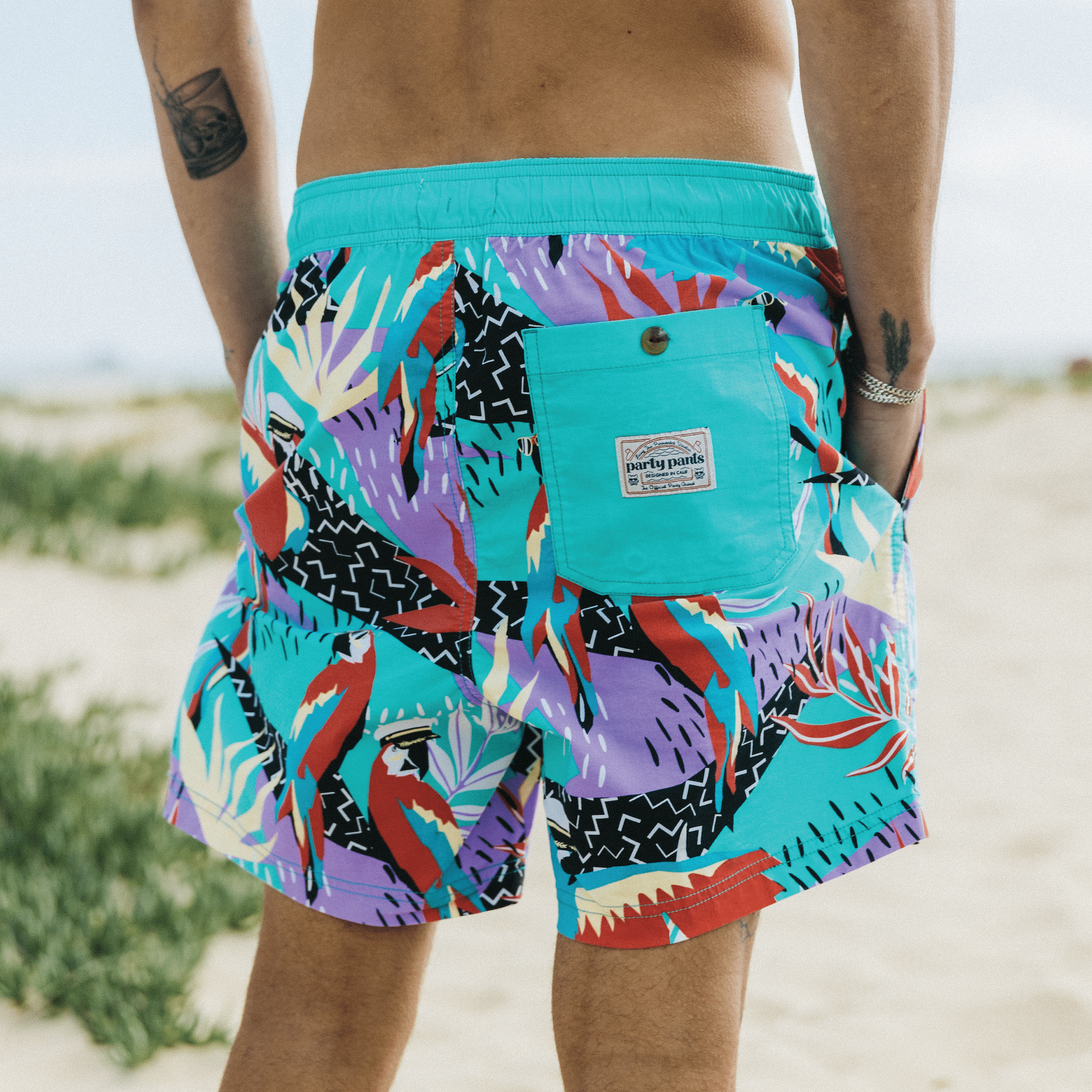 Party pants hot sale swim trunks