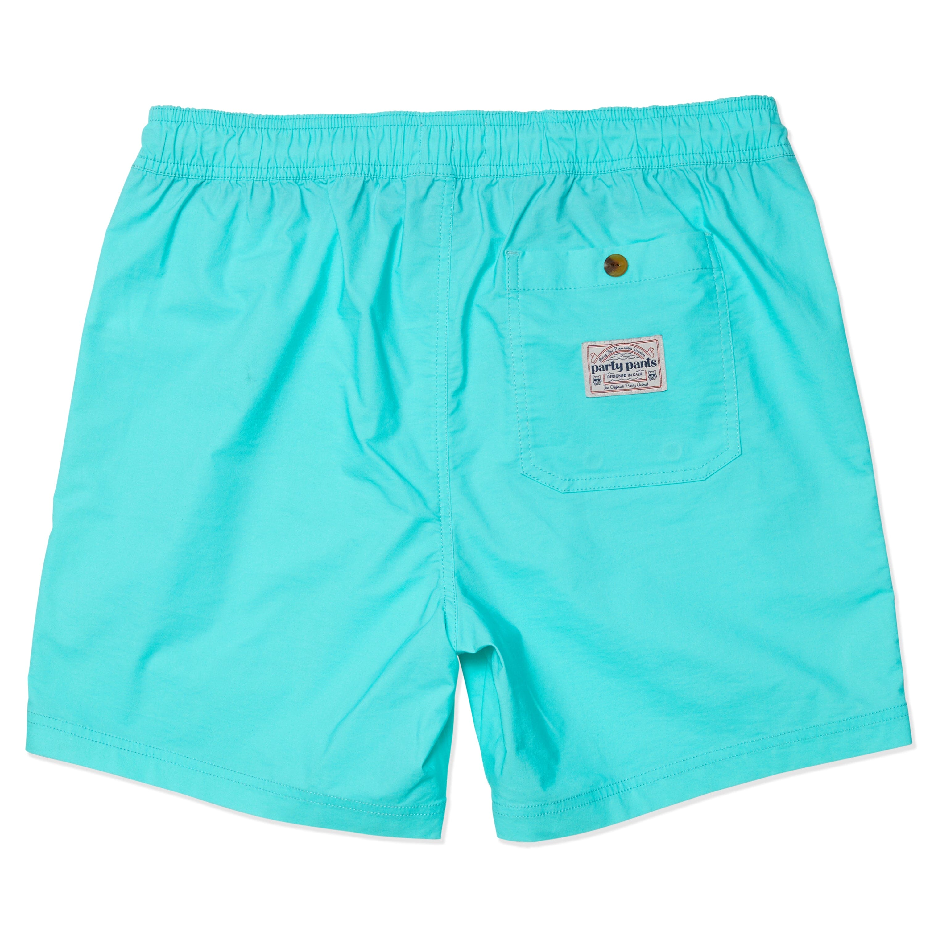 SOLID PARTY STARTER - BLUE VINTAGE SOLID SHORTS PARTY PANTS 