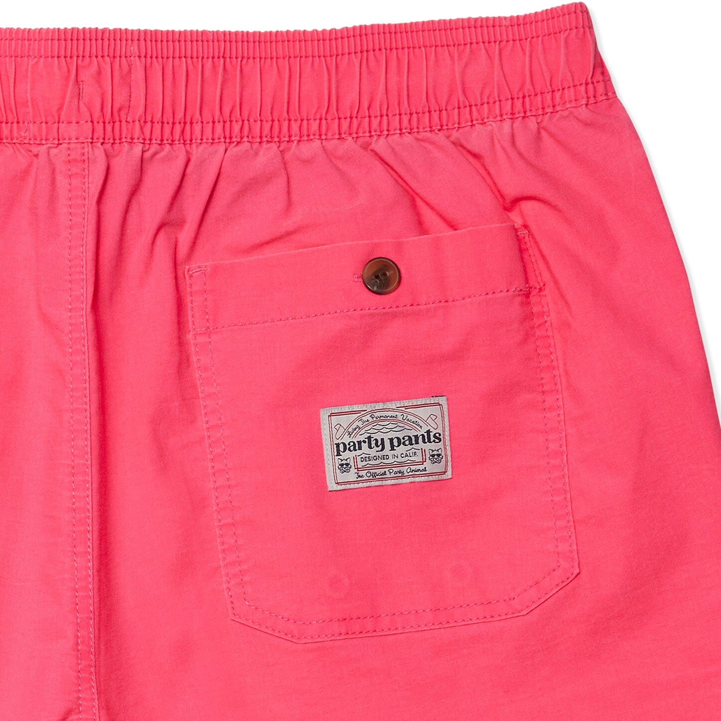 SOLID PARTY STARTER SHORT - PINK VINTAGE SOLID SHORTS PARTY PANTS 