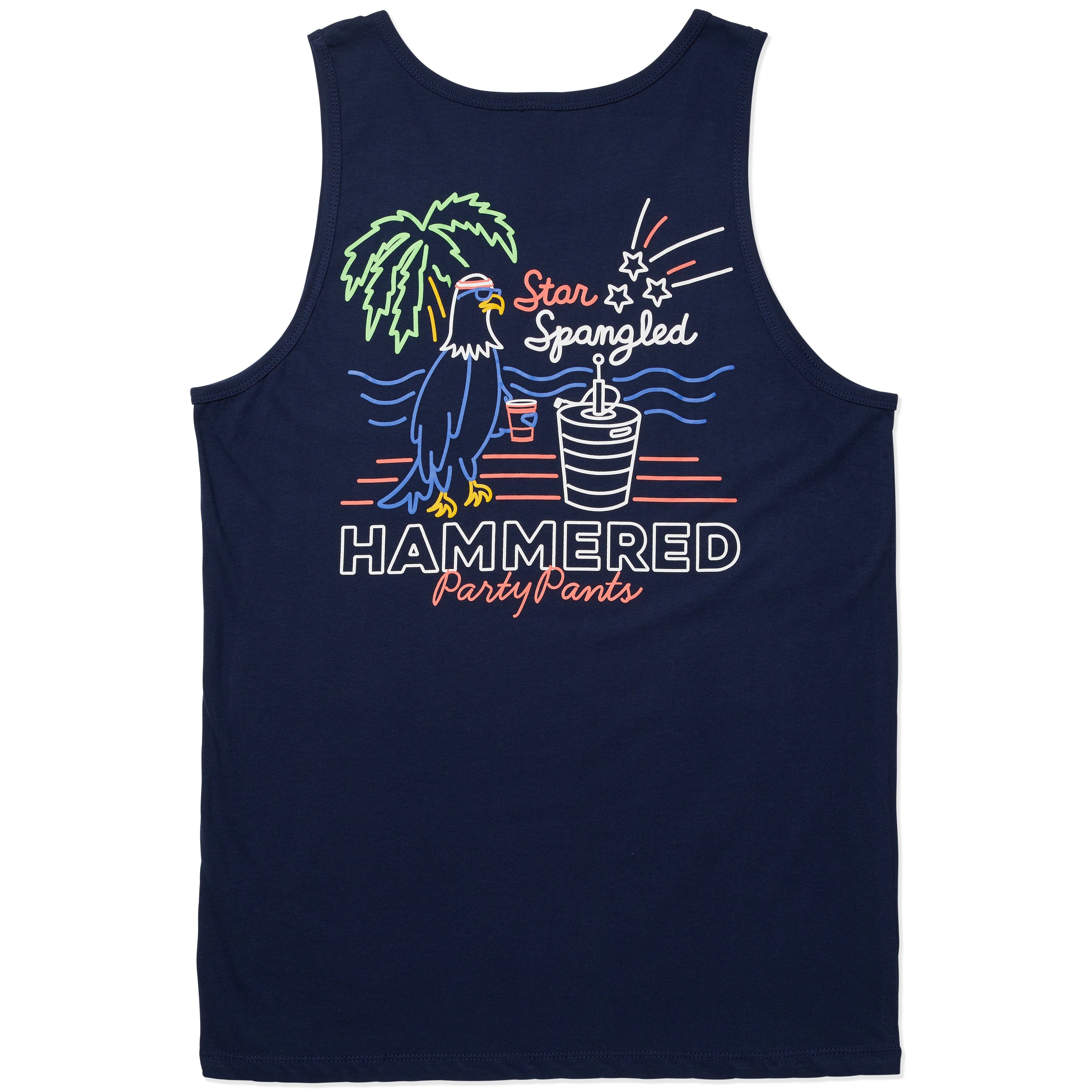 STAR SPANGLE HAMMERED TANK TANK PARTY PANTS 