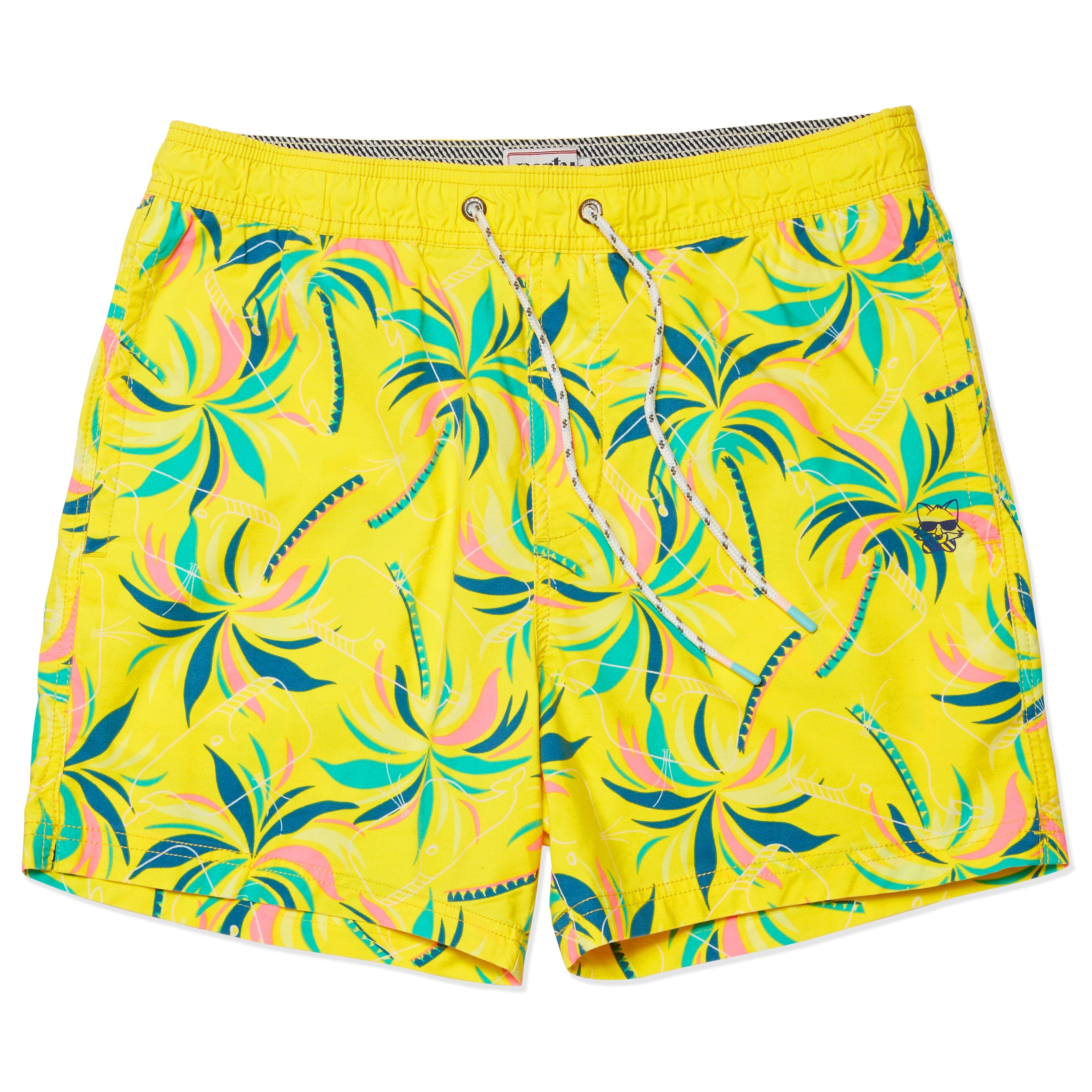 Tropical Moby Party Starter Shorts Yellow