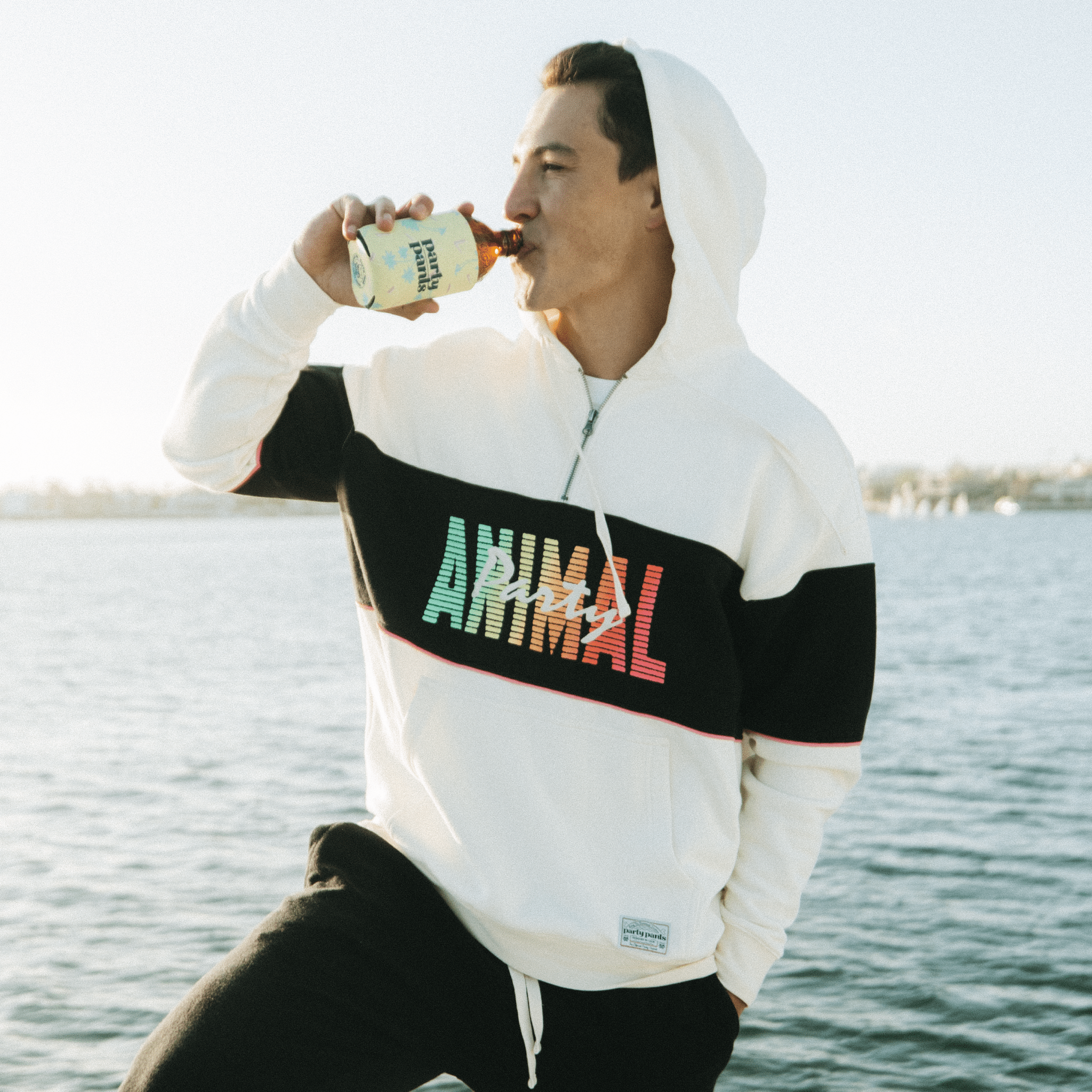 HALF TIME COLORBLOCK HOODIE SALE TOPS PARTY PANTS 